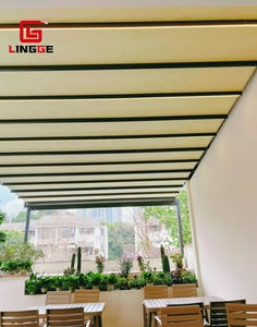 Tenda <span class=keywords><strong>da</strong></span> <span class=keywords><strong>Sole</strong></span> Elettrica Pieghevole in PVC per Giardino Villa, Resistente al Vento, con Tapparella <span class=keywords><strong>Avvolgibile</strong></span>, Gazebo Leggero in Alluminio 5x6m 5x7m - Offerta Imperdibile - Product Image 3