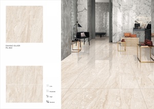 Carreaux en porcelaine vitrifiée Genoa Bianco 800x800mm 32x32 polis et émaillés, design pour sols de salle de bain extérieurs au Sénégal - Product Image 5