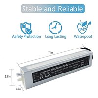 12V 4.2A de alimentación de 50W controlador de LED impermeable IP67 regulada Universal adaptador de transformador AC a DC 12V para luz LED