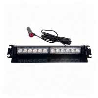 Lampe stroboscopique LED 12W à ventouse pour pare-brise avant et arrière, boîtier en aluminium, lumière d'avertissement pour véhicule, lampe de montage sur pare-brise