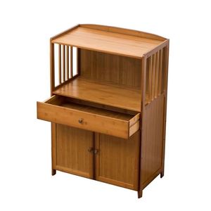 Bicheng Bamboo Kitchen <b>Sideboard</b> 100cm High With Doors And Drawer Multi Functional <b>Storage</b> Cabinet For Kitchen Countertop Use - Product Image 5