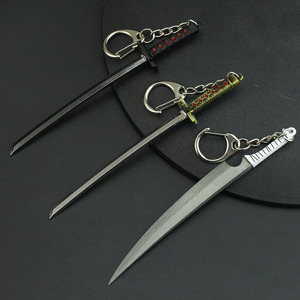 Porte-clés Anime Bleach Kurosaki Ichigo Hitsugaya Toushirou Modèle Épée Katana pour Femmes Hommes Pendentif de Voiture Bijoux - Product Image 1