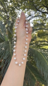 Minimalizm yaz tatlı su incileri altın kaplama zincir gelin kolye moda el yapımı inci gerdanlık kolye hediyeler kadınlar için - Product Image 4