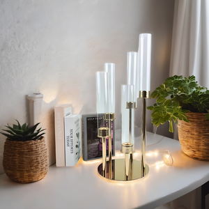 Support <span class=keywords><strong>de</strong></span> <span class=keywords><strong>bougie</strong></span> doré à 5 bras pour décoration <span class=keywords><strong>de</strong></span> fond <span class=keywords><strong>de</strong></span> scène <span class=keywords><strong>de</strong></span> <span class=keywords><strong>mariage</strong></span>, <span class=keywords><strong>centre</strong></span> <span class=keywords><strong>de</strong></span> <span class=keywords><strong>table</strong></span>, chandelier - Product Image 1