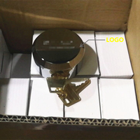Candado redondo de acero moderno y duradero de 73 mm con instalación de tornillo Accesorio de alta seguridad para puertas Camiones Puertas y ventanas