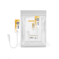 Contrôleur LED intelligent IoT mini double mode SP528E SPI RGB, contrôle vocal via application, synchronisation musicale sans fil, haut-parleur intelligent, DC5-24V, 1200 canaux