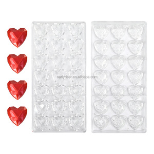 Đầu Riser Cấp Thực Phẩm Silicone Sô Cô La Mốc-Vuông Lưới Trái Tim Phục Sinh Trứng + Ice Cube Khay Bộ - Product Image 3