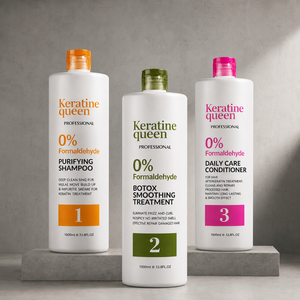 Set Professionale per Ricostruzione Capelli con Proteine Bio-Idrolizzate Senza Formaldeide, <span class=keywords><strong>Trattamento</strong></span> <span class=keywords><strong>alla</strong></span> <span class=keywords><strong>Cheratina</strong></span> Brasiliana per Uso Professionale - Product Image 2