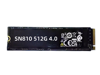 قرص صلب داخلي SN810 بسعة 512 جيجابايت و1 تيرابايت، M.2 2280 NVMe PCIe Gen4x4 عالي السرعة، لترقية أجهزة الكمبيوتر المحمولة والمكتبية وألعاب الفيديو