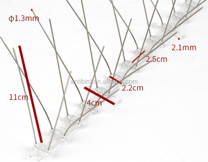 Haierc Pointes de contrôle des pigeons en plastique pour contrôle des oiseaux Pointes <span class=keywords><strong>anti</strong></span>-oiseaux à vendre - Product Image 6