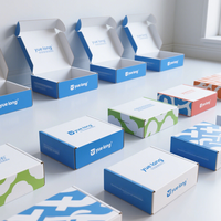 Boîte d'emballage pour shampoing avec impression de logo personnalisée recyclable, boîtes pliantes en carton ondulé kraft, boîte cadeau, boîte d'expédition avec emballage