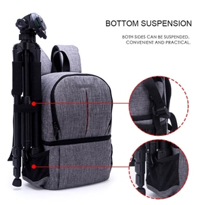 Nueva Mochila <span class=keywords><strong>de</strong></span> Hombro Multifuncional Impermeable <span class=keywords><strong>de</strong></span> Nailon con Funda Acolchada Antigolpes para Cámaras Nikon <span class=keywords><strong>Canon</strong></span> DSLR - Product Image 6