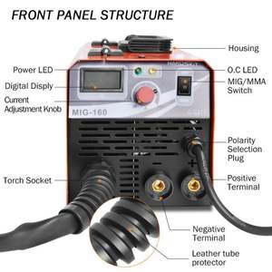 Soudeuse MIG-160 <span class=keywords><strong>MMA</strong></span> TIG MAG 160A IGBT en aluminium CO2 220V Machine à souder à l'inverseur sans gaz État neuf pour ligne de fabrication de tubes - Product Image 5