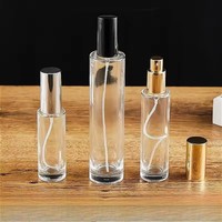 Flacons de parfum en verre écologiques ronds vides de 30 ml, 50 ml, 100 ml, flacon de parfum cylindrique, atomiseur de parfum pour les voyages