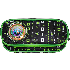 Pencil Box Custom Logo Colorful Cartoon Playful Polyester Large Capacity Multi Function Pencil Box Makeup Pouch PU Pencil Cases