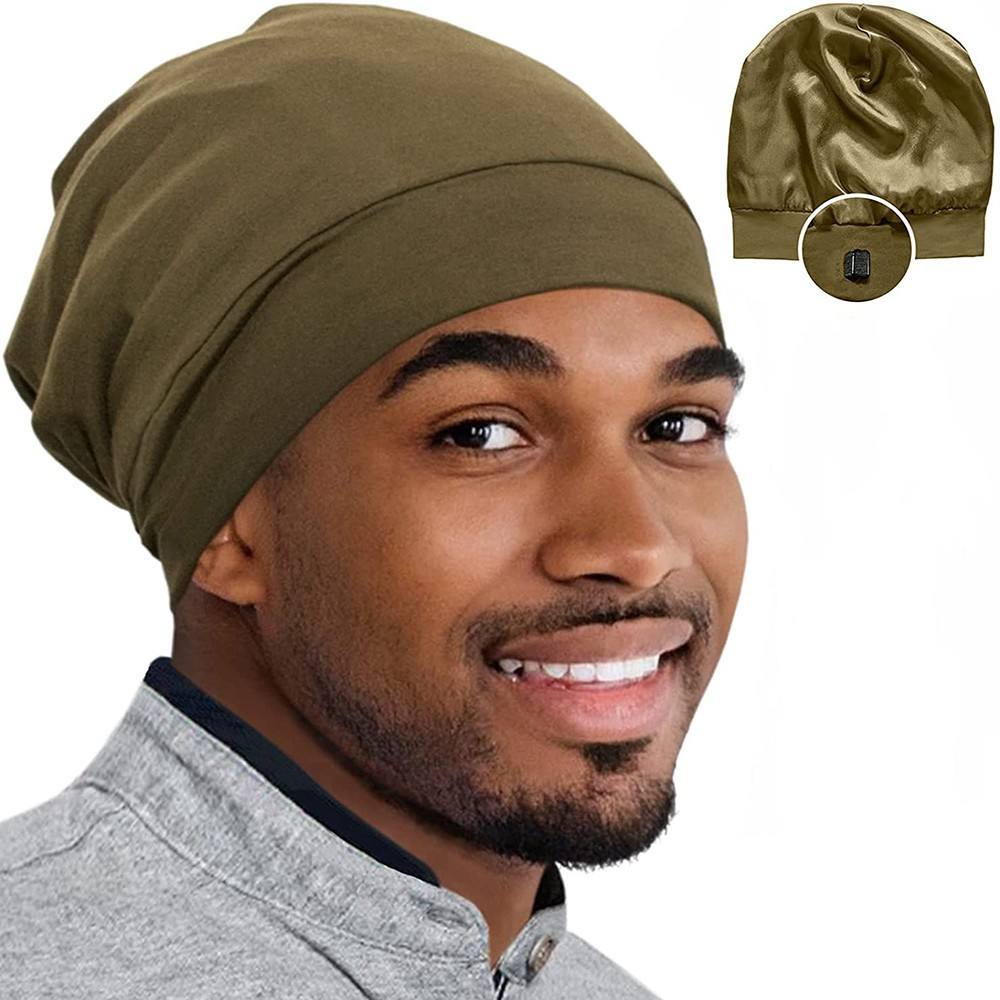 HZM-60684 Satin Hair Bonnet Silky Sleep Cap for Curly Hair