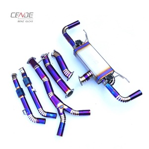 Embouts d'échappement Valvetronic en titane (titane bleu miroir poli 3/3,5/4 pouces) pour <span class=keywords><strong>Mercedes</strong></span>-Benz GLC43 AMG 2017-2019 - Product Image 3