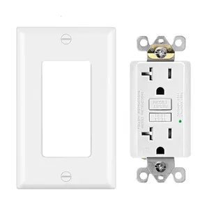 Fahint factory selling GW20 20a 120v gfi Tr and Wr ground fault circuit Interrupt gfci receptacle outlet socket for home hotel