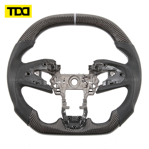 พวงมาลัยคาร์บอนไฟเบอร์แท้ TDD สำหรับ HONDA CIVIC รุ่นที่ 10 เจเนอเรชั่นจีน FC/FK ปี 2016 2017 2018 2019 2020 2021 - Product Image 1