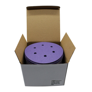 Dischi Abrasivi Viola Multi-foro per Auto 150mm da 40 a 2000 Grit, Dischi in Carta Abrasiva Ceramica Viola da 6 Pollici - Product Image 2