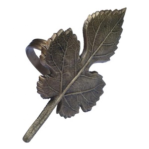 Anillo de cobre antiguo para servilletas, forma de barco, hecho a mano - Product Image 4