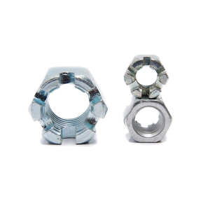 Écrous fendus GB58 M6-42 – Fabricant de quincaillerie – Écrous fendus à tête hexagonale <span class=keywords><strong>ronde</strong></span> – Écrous fendus à couronne hexagonale – Écrous fendus hexagonaux - Product Image 1