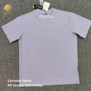 Camiseta transpirable Coolmax reciclada 150gsm peso ligero 100% PET poliéster absorción activa función de uso diario Camisetas básicas - Product Image 4