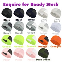 Gorra de malla transpirable de secado rápido con logo personalizado, gorro de verano refrescante, absorbente de sudor, forro para casco, gorra para correr y ciclismo, venta al por mayor, unisex