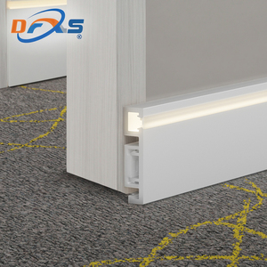 <span class=keywords><strong>Plinthe</strong></span> LED décorative en aluminium 60/80mm, éclairage LED intégré, échantillon gratuit, pour hôpitaux et villas - Product Image 1