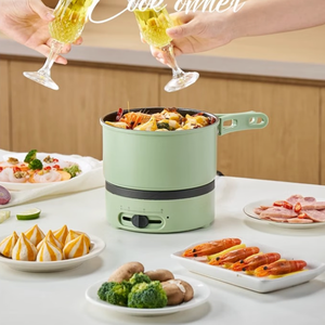 Xách Tay Nồi Điện Du Lịch Nồi Chia Đa-Chức Năng Nồi Ký Túc Xá Nồi Lẩu Điện Cho Một Người Từ Việt Nam - Product Image 3