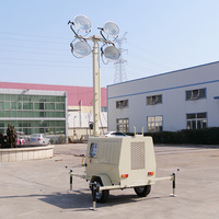 Fabrika inşaat için sıcak satış mobil ışık kule LED dizel motor ışık kulesi üreticisi kule ışıkları