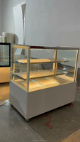 Incubateur de bureau commercial en acier inoxydable 220V Hamburger tarte armoire chauffante Restaurant affichage des aliments poulet frit isolé