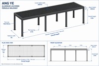 Pergola Intelligente Électrique Améliorée avec Capteur de Pluie, Pare-Soleil à Lames Orientables, Imperméable, Treillis pour Vignes, Abri de Jardin Extérieur, Revêtement Poudré