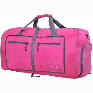 Free sample Manufacturer <b>Trolley</b> Travel Bag Duffle Bag <b>with</b> <b>Wheels</b> China Unisex Zipper 600D Oxford <b>with</b> PVC Coating - Product Image 3