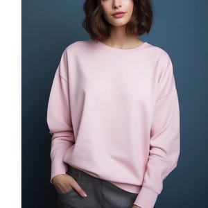 Meilleure qualité coton femmes sweats impression personnalisée broderie Logo uni noir sweat fabrication directe en usine de BD - Product Image 3