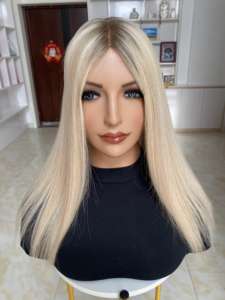 YF-2408 # Toppers de Cabello Virgen Ruso SBT18/SBT60 9*9 con Base Mono para Mujer, Aspecto Natural y Estilo Liso - Product Image 4