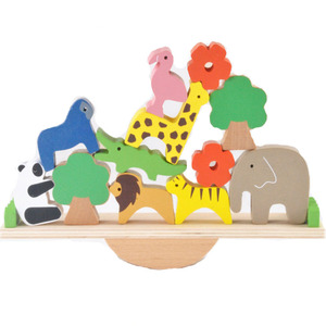 Blocchi Impilabili in Legno Montessori a Forma di Animali, Gioco di Equilibrio con Altalena per Bambini - Product Image 3