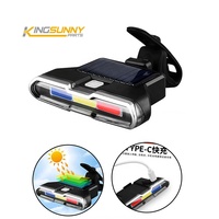 Feu arrière LED rechargeable USB MTB Pièces détachées vélo Feu arrière lumineux Accessoires de remplacement pour vélo