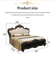 Produkthersteller Schlafzimmermöbel-Sets Prinzessinnenbett Doppelbett Schlafzimmermöbel-Set Bettdesigns mit Stauraum