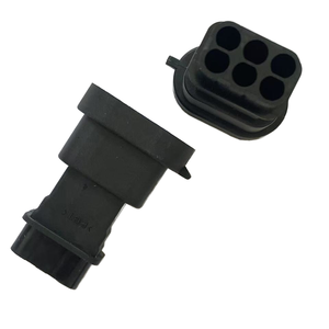 Delphi 6-pin nam ô tô Adaptor H43 H18.5 H33 Xenon cắm đèn sương mù ánh sáng kín kết nối DJ7068Y-2.8-11 đồng liên hệ với IP67 - Product Image 6