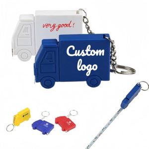 Cinta Métrica con Logotipo Personalizado, Llavero de Plástico con Diseño de Camión para Empresas de Medición, Actividades Creativas, Publicidad, Pequeños Regalos - Product Image 1