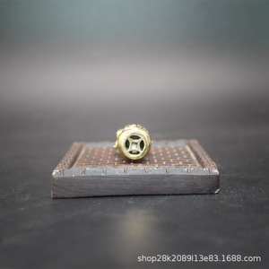 Llavero con figura de buey de latón, accesorio para llaves de coche, amuleto de la suerte, regalo para el año del buey - Product Image 5