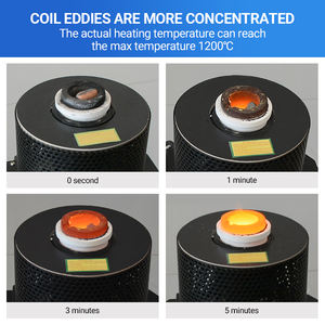 Fundición de oro de 2KG con controlador de temperatura para mini máquina de fusión de oro de 1200 grados - Product Image 6