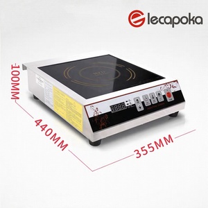 Quemador de inducción portátil ih de acero inoxidable, Cocina de Inducción eléctrica comercial, 110v/220v, 3500w, 3500 kW - Product Image 3