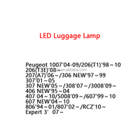 Accessoires automobiles sans erreur : Lampe LED de coffre pour Peugeot 1007 206 207 306 307 308 3008 406 407 5008 607 806 807 RCZ Expert 3