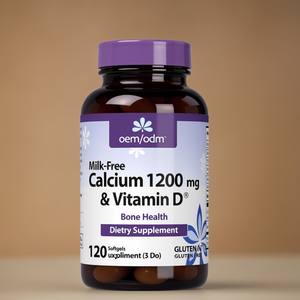 גבוה 1200 מ "ג סידן, 400 iu ויטמין d3 קפסולה תומך בעצמות בריאות & מערכת החיסון - Product Image 3
