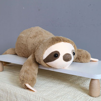 Peluche géante dinosaure paresseux de 58 cm, jouet lesté en coton PP pour filles et tout-petits