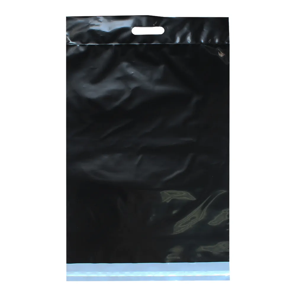 Individuell bedruckte biologisch abbaubare mattschwarze Pfirsich Poly Mailer Umschlag Versand Kunststoff Versand Verpackung Tasche Kleidung Kunststoff ba
