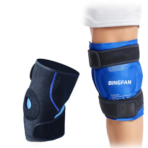 Hot and Cold Flexible Fit Microwave Heat Knee Pack Injury Gel Ice Pack Bag Wrap for Pain Relief Cold Hot Pack Knee