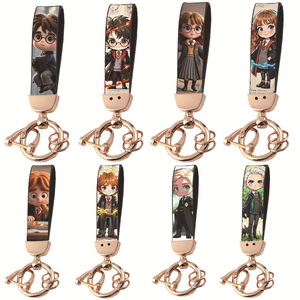 Nuovi Portachiavi di <span class=keywords><strong>Harry</strong></span> Potter, Personaggi dei Film, Cartoni Animati, Carini e Creativi, Antifurto, in Pelle e Metallo con Stampa UV, Moda all'Ingrosso - Product Image 1